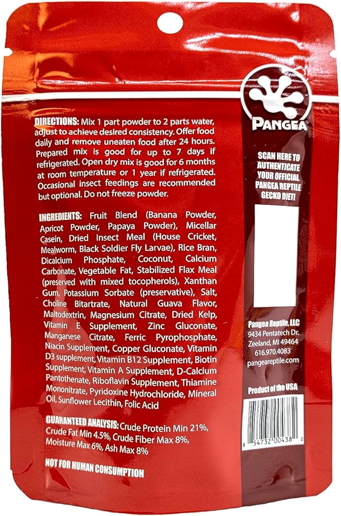 Pangea Gecko Diet Fruit w/Insects & Breeding Bundle - 2oz Fruit & Insects and Breeding Formula
