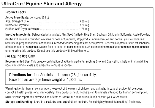 UltraCruz® Equine Skin and Allergy, 25 lb