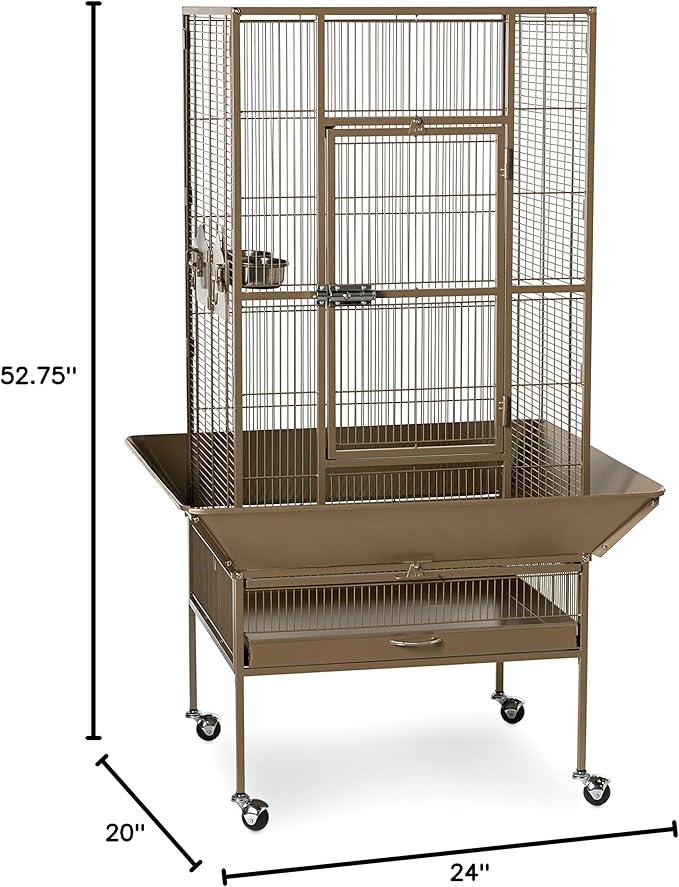 Prevue Pet Products 3352COCO Park Plaza Bird Cage, Coco Brown,Large