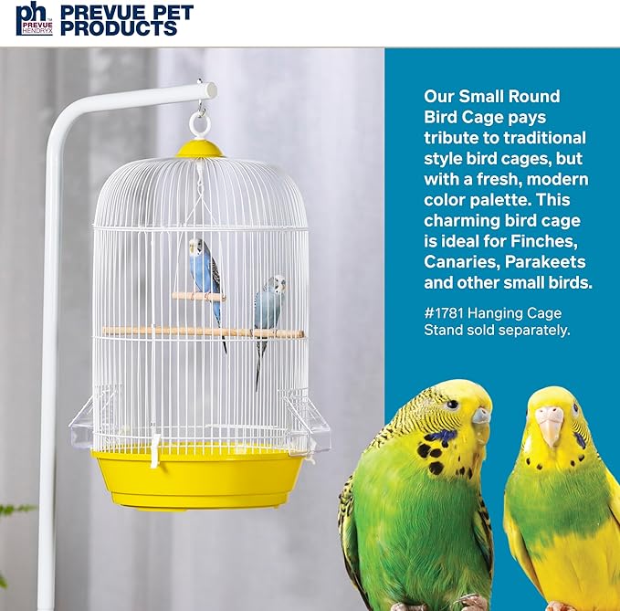Prevue Hendryx SP31999Y Classic Round Bird Cage, Yellow