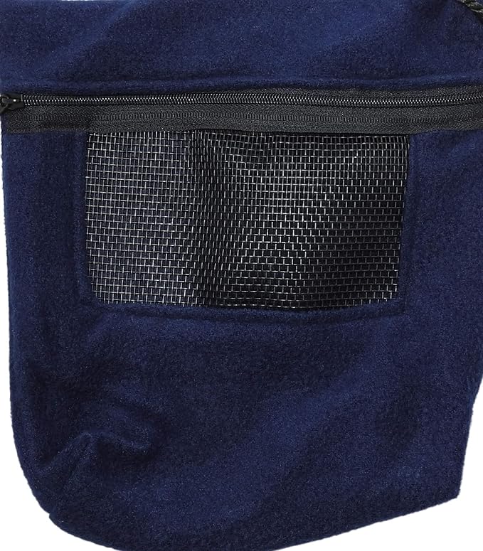Bonding Carry Pouch for Sugar Gliders and Other Small Pets (Navy Blue)
