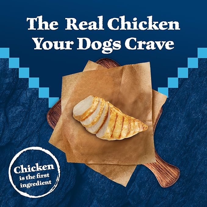 Blue Buffalo Wilderness High-Protein Dry Dog Food for Large Breed Puppies, Made in The USA with Natural Ingredients Plus Wholesome Grains, Chicken, 24-lb Bag.