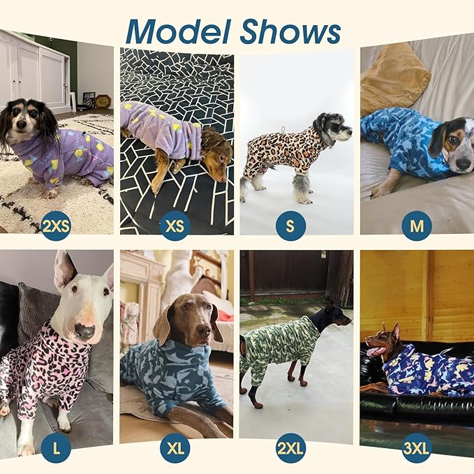 ROZKITCH Dog Winter Coat Soft Fleece Pullover Pajamas, Pet Windproof Warm Cold Weather Jacket Vest with Reflective Zipper, Jumpsuit Apparel Outfit Clothes for Small Dog Dinosaur 2XS