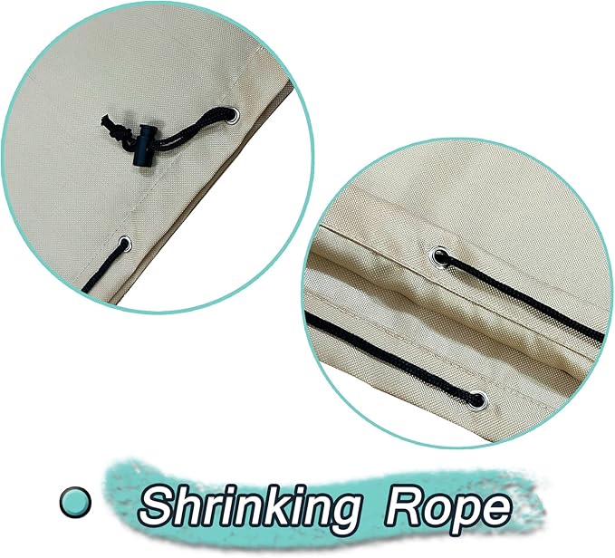 Waterproof trimmer cover and engine waterproof cover are suitable for trimming machine, lawn mower, electric saw, hedge and rod saw. 600D heavy Oxford cloth 12D x 15.6h inch(3pack) (khaki-600D(3pack))