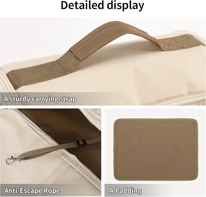 YaKuss Cat Carrier Backpack,Steel Wire Frame More Stable,600D Wear-Resistant Oxford Fabric, Dog Carrier Cat Backpacks Suitable for Travel