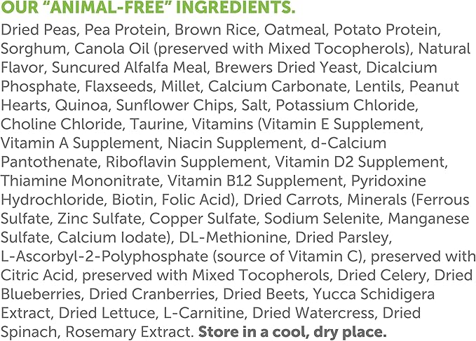 V-dog Vegan Kibble Dry Dog Food, 30 lb, with Plant Based Protein