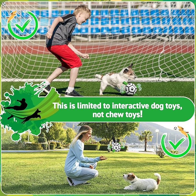 QDAN Dog Toys Balls with Bell Inside, Squeaky Dog Balls for Tug of War, Puppy Birthday Gifts, Dog Water Toys, Ball for Small Dogs(Black Green, 5 inch)