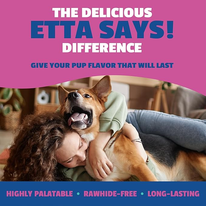 etta says! Flavor Fusion - All Natural Rawhide Free Chews for Dogs 2oz Chew- Turkey and Beets - Made in The USA (12 Count Pack of 1)