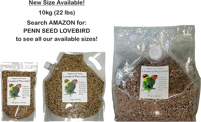 Lovebird-Parrotlet, 2 kg (4.4 lbs) Pour Spout Bag