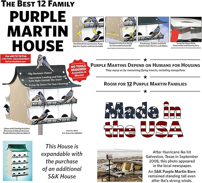 S and K Purple Martin House, 12 Room