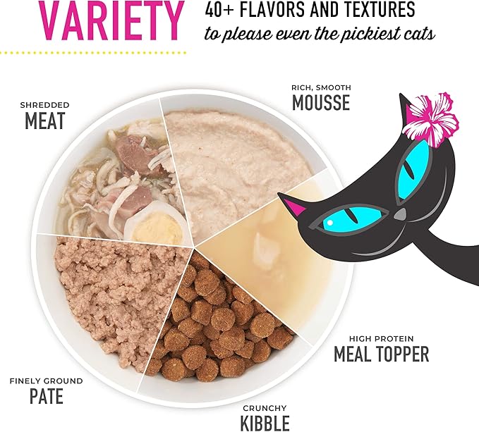 Tiki Pets Tiki Cat Velvet Mousse Grain-Free Wet Food with a Silky-Smooth Texture for Adult Cats & Kittens, 2.8oz, 12pk, Tuna & Chicken, 48005