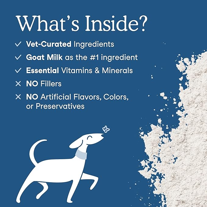 Fera Pet Organics Multivitamin Goat Milk Cat & Dog – Vet Created - Cat & Dog Multivitamin - Probiotics & Essential Vitamins & Minerals–60 Servings