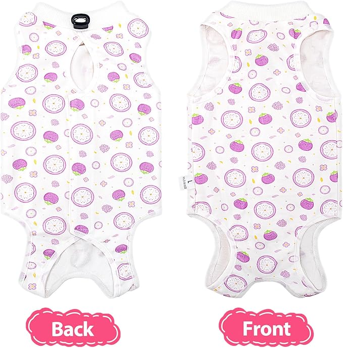 2 PCS Cat Recovery Suit Female Cat Onesie for Cats After Surgery Spay Abdominal Wounds, Kitten Surgery Recovery Suit Female Breathable E-Collar Alternative Kitten Onesie Anti Licking Medium