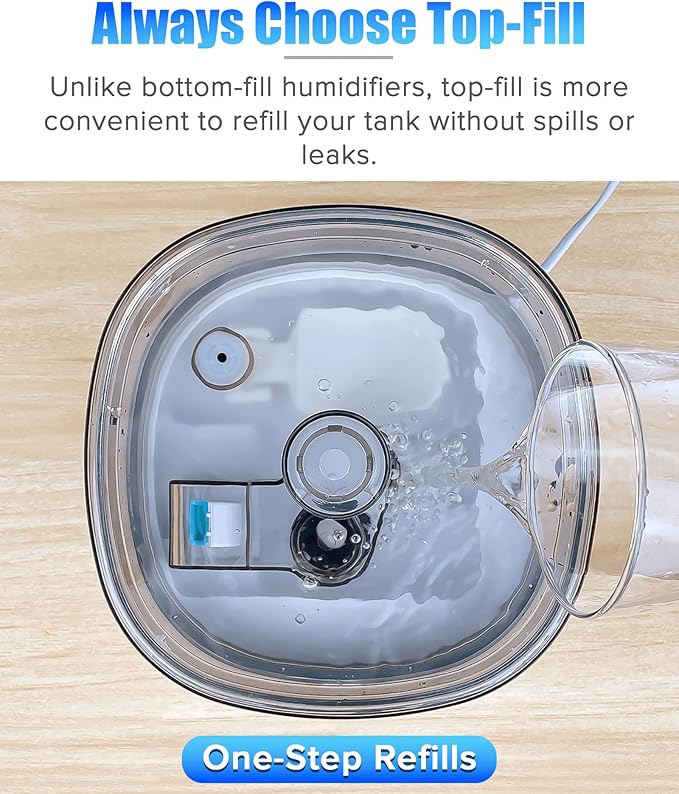 Reptile Fogger Humidifier Fog Machine Mister with 4L Visible Tank,with Dry-Run Protection Compatible with All Terrariums and Enclosures, Ideal for Reptiles/Amphibians/Plants/Herps/Vivarium/Moss