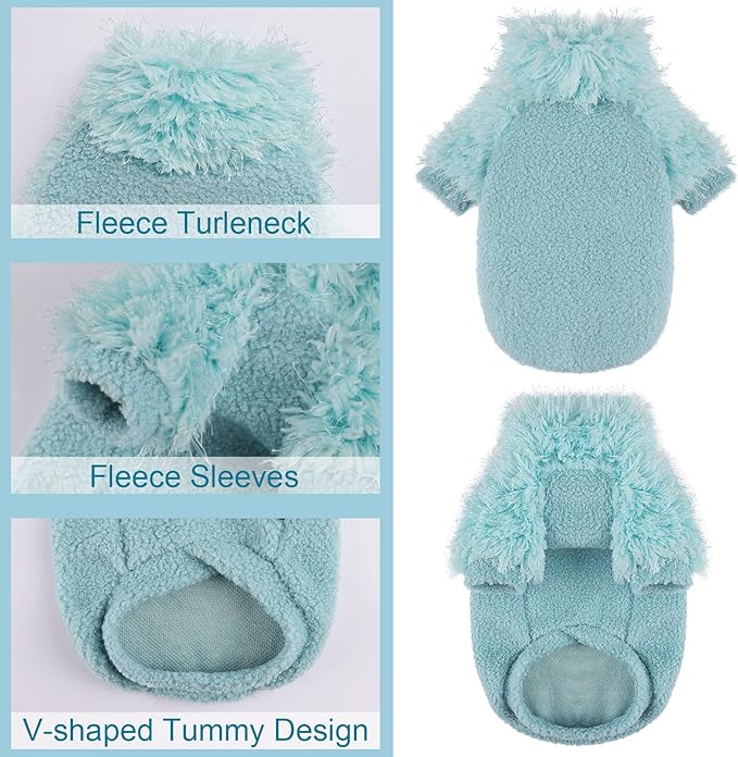 Dog Classic Sweater Chihuahua Sweatshirt Dog Clothes for Small Dogs Girl Boy Soft Fleece Coat for Small Dogs Cat Clothes Soft Puppy Cat Clothing