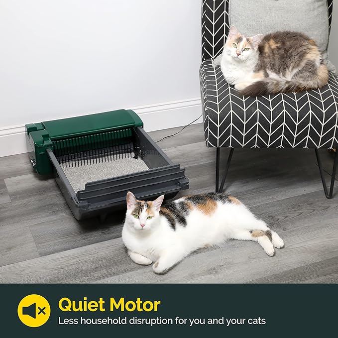 Pet Zone Smart Scoop Litter Box Value Pack, Self Cleaning, Hands-Free Large Litter Box, Easy to Clean