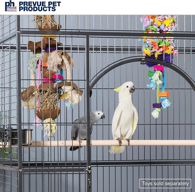 Prevue Pet Products Empire Bird Cage, X-Large, Black Hammertone,46" L x 36" W x 78 1/4" H