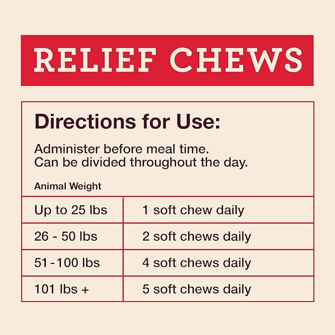 Hemp Well Relief Dog Soft Chews – Organic Hemp Soft Chews for Hip and Joint Health, Long Lasting Mobility Support (1 Pack)