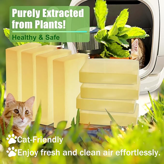 Replacement Odor Eliminator for MeoWant Self-Cleaning Cat Litter Box, Cat Toilet Deodorizer Compatible with MeoWant Automatic Litter Box (8 Pack)