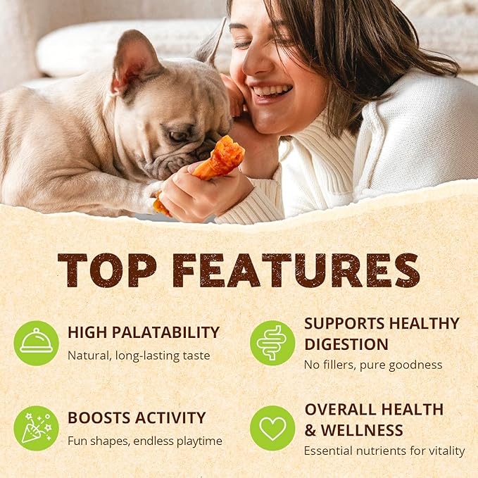 Afreschi Turkey Tendon Variety Pack (L) 10 oz, USA-Sourced Turkey Tendon, All Natural Puppy Chew, Hypoallergenic, Rawhide Alternative