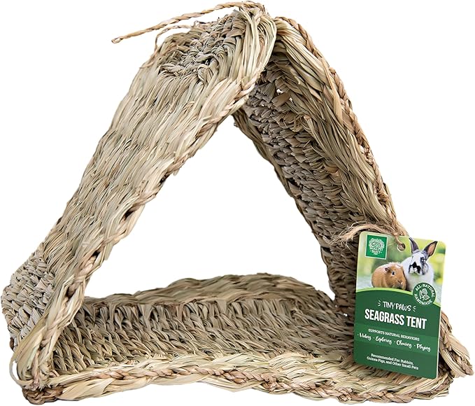 Small Pet Select - Tiny Paws Seagrass Tent for Rabbits, Guinea Pigs, and Other Small Animals