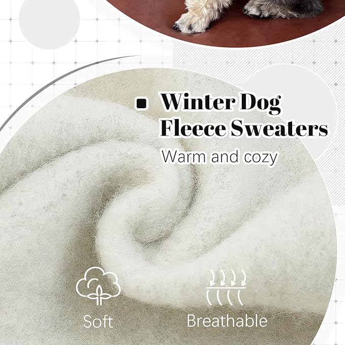 FuaMEY Dog Hoodie, Winter Fleece Sweaters Pet Warm Sweatshirt Pullover with Pocket Soft Warm Christmas Outfit Puppy Vest with Leash Hole for Small Medium Large Dogs Grey XXL