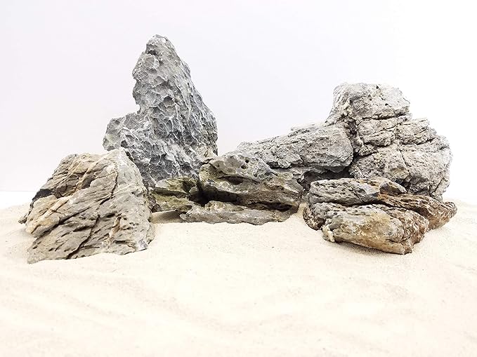 Lifegard Aquatics Aquascaping Smoky Mountain Seiryu Stone 18 Lb Kit – Decorative Aquarium Rocks, Fish Tanks – 18 Lbs Kits