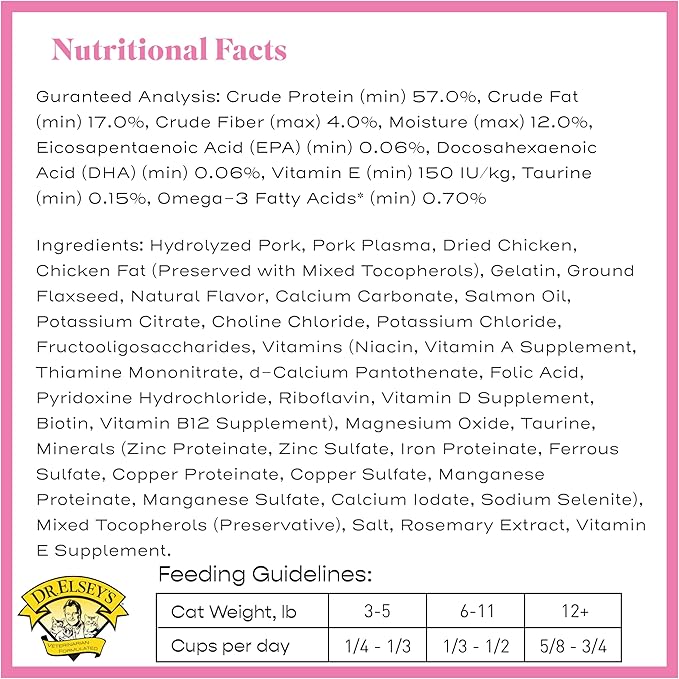 Dr. Elsey's cleanprotein Pork Cat Kibble 2 lb. Bag