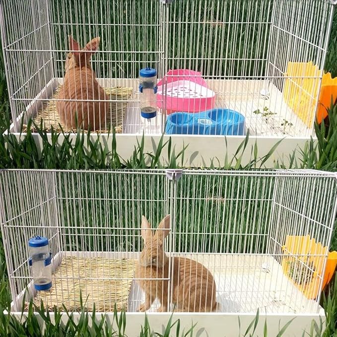 PINVNBY Hay Mats for Rabbits,12 Pack Natural Rabbit Grass Mat,Small Animal Woven Bed Resting Sleeping,Chewing,Nesting and Toys Cage Grass Matts for Bunny Guinea Pig Hamster Hedgehog Squirrel