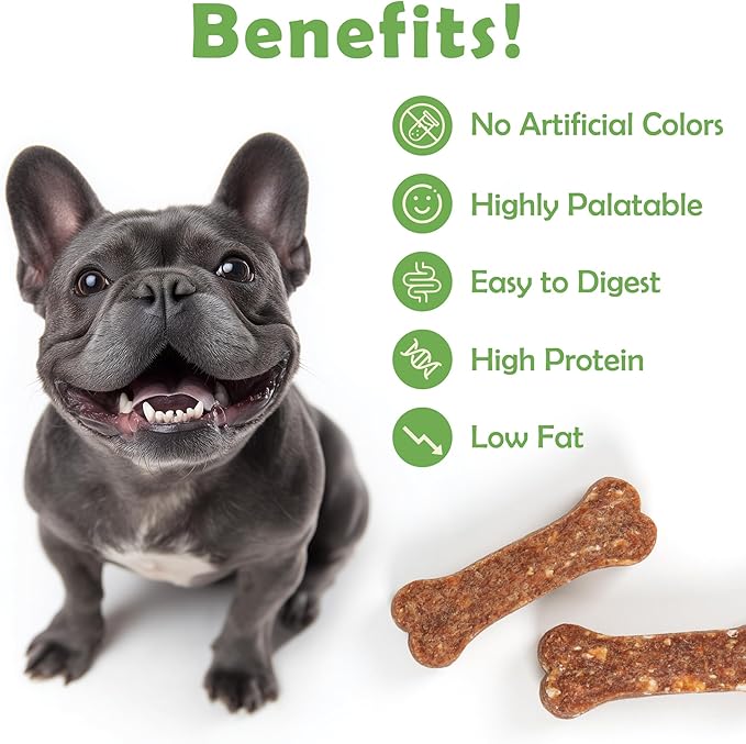 MON2SUN Dog Treats 2 Inch Chicken & Oat Treats with Cranberry Powder, Crunchy Biscuits for Small Dogs, Training Rewards, 10.6 oz (35 Count)