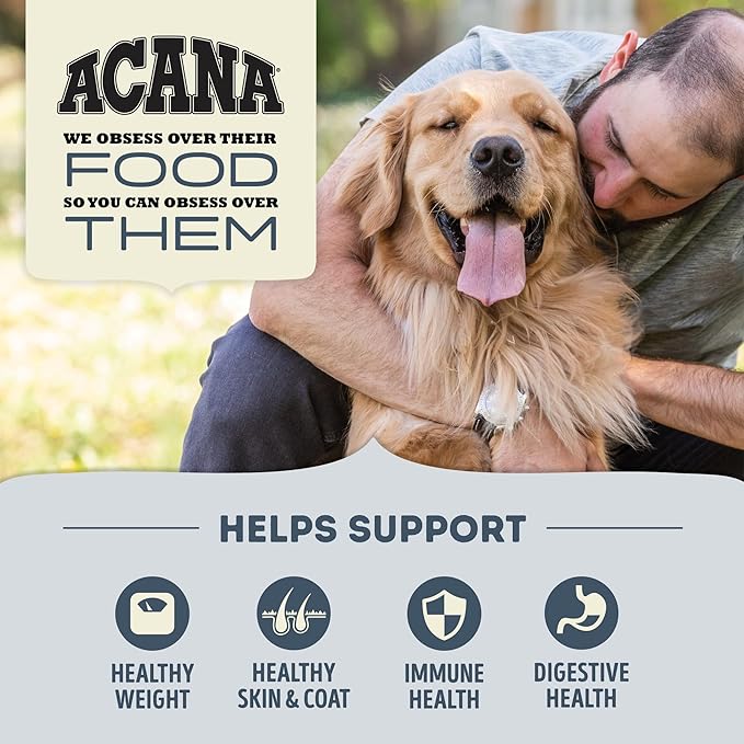 ACANA Grain Free Dry Dog Food Light & Fit Recipe 25lb Bag