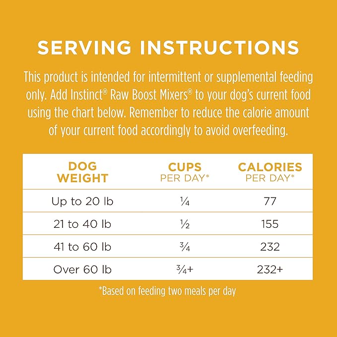 Instinct Raw Boost Mixers Mobility Support Freeze-Dried Dog Food Topper, 5.5 oz. Bag