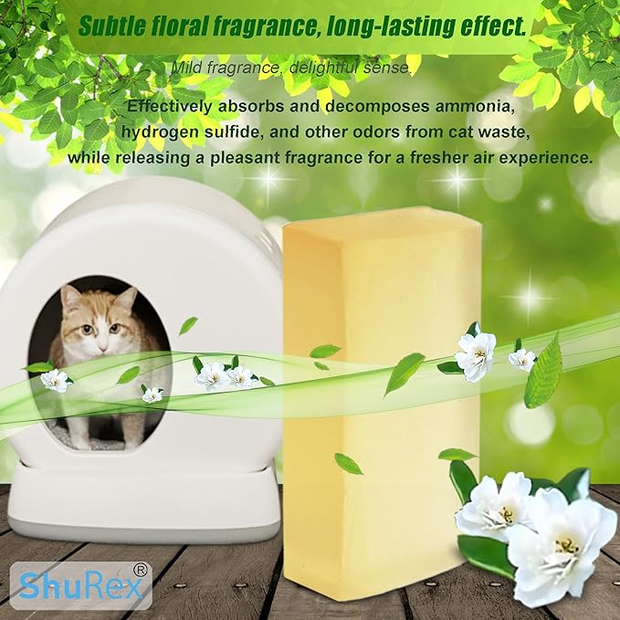 Replacement Odor Eliminator for MeoWant Self-Cleaning Cat Litter Box, Cat Toilet Deodorizer Compatible with MeoWant Automatic Litter Box (8 Pack)