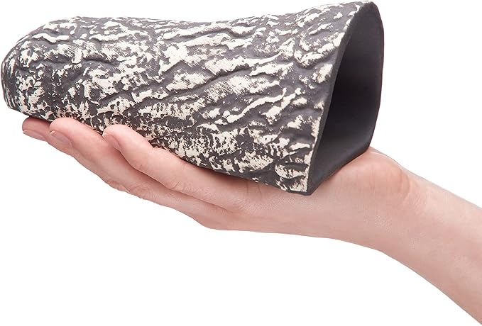 Plecoceramics Pleco Cave Cone Breeding Ceramic Decorations Fish Tank Aquarium (Gray)