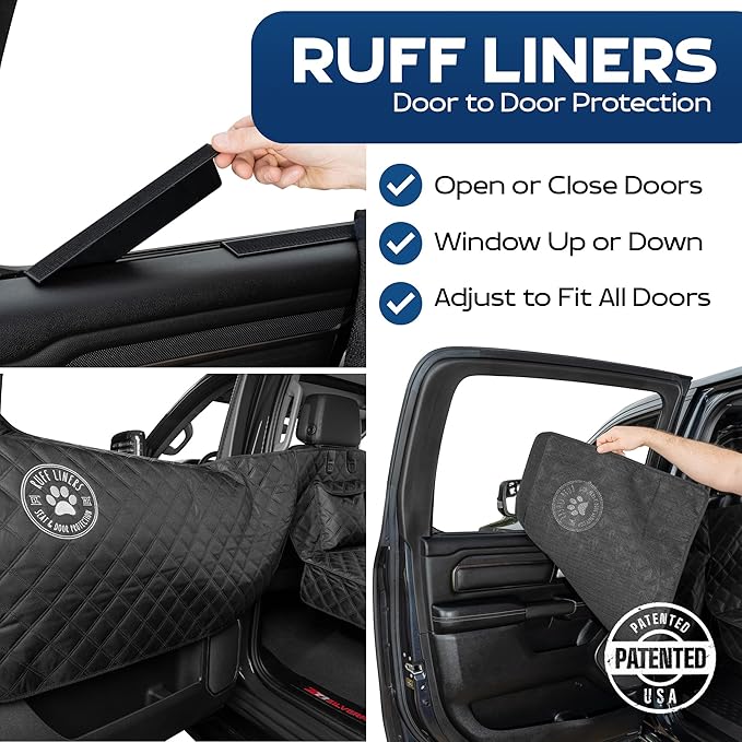 Large Back Seat Extender for Dogs, 2025 Version – As Seen on Shark Tank – Flat Bridge Platform for Full-Size Trucks, Stable Base, 400lb Support, Waterproof – Rigid Back Seat Cover for Dogs
