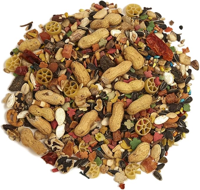 Small Hookbill Food – Gourmet Blend with Fruits, Nuts & Seeds, 10 Pounds, Omega 3 & Natural Preservatives, Supports Digestion
