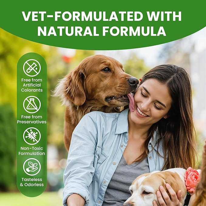 Dog Breath Freshener – Enzymatic Dog Dental Water Additive for Teeth Claning – Freshens Breath & Reduces Tartar – Easy Dog Mouthwash Cleaner for Teeth & Gums – No Brushing Needed, Uncented, 16oz
