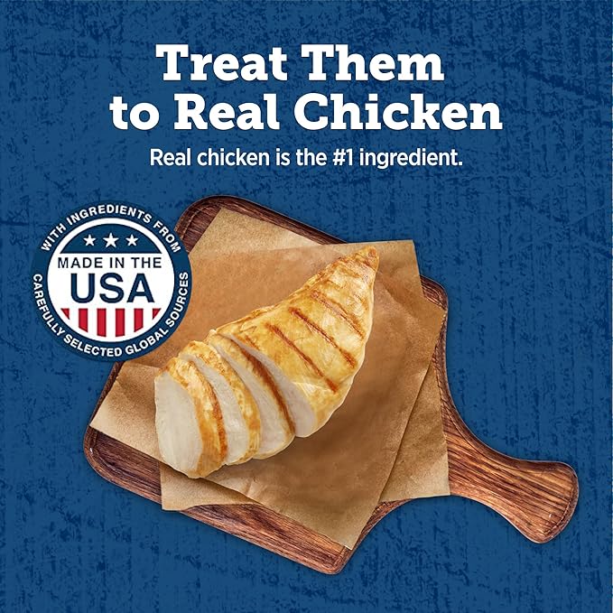 Blue Buffalo True Chews Premium Jerky Cuts Dog Treats with Natural Ingredients Chicken