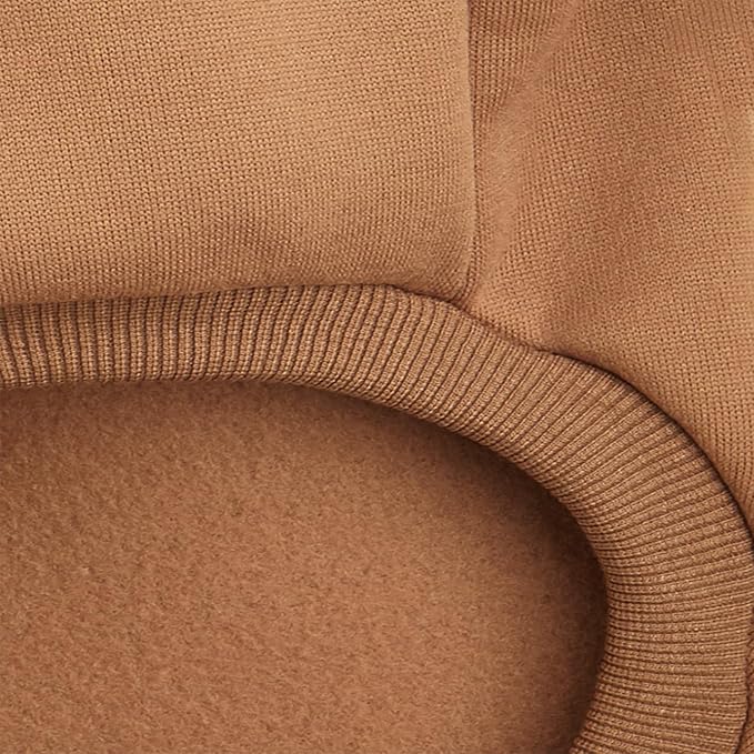 Puppy Sweater for Small Dogs Clothes Warm Winter Cat Clothe Pet Sweatshirt Knitwear Doggie Kitten Clothing, Coffee, X-Small