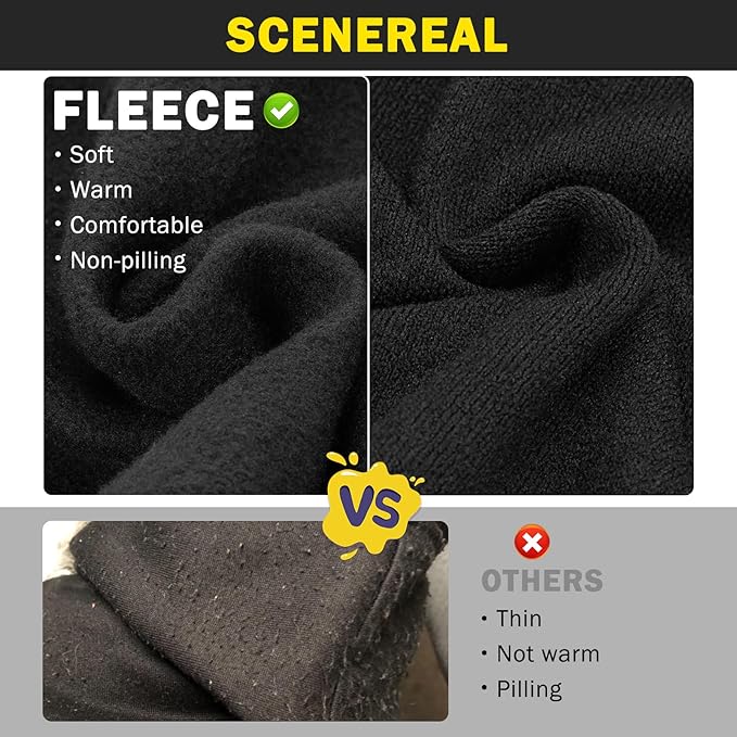 SCENEREAL Security Dog Hoodie Sweaters - Brushed Fleece Dog Clothes with Hat, Warm Winter Coat for All Weather, XL