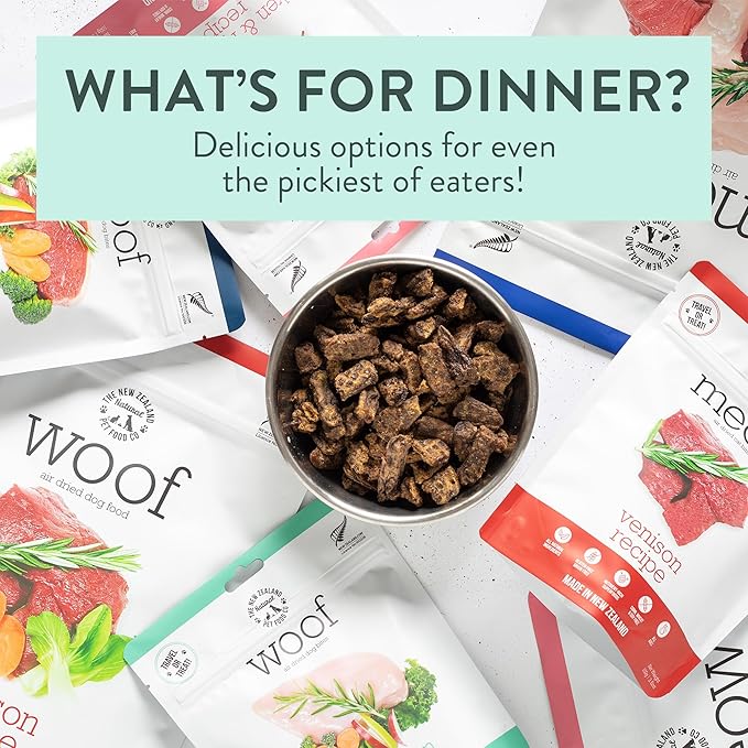 The New Zealand Natural Pet Food Woof Venison Air Dried Food 26.5oz