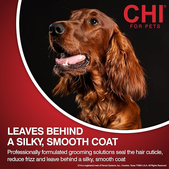 CHI for Dogs Shed Control Shampoo - Anti-Shedding Dog Wash for Excess Fur and Loose Hair - Gentle Formula for All Coat Types - Sulfate and Paraben Free - pH Balanced - Made in USA, 16 Fl Oz