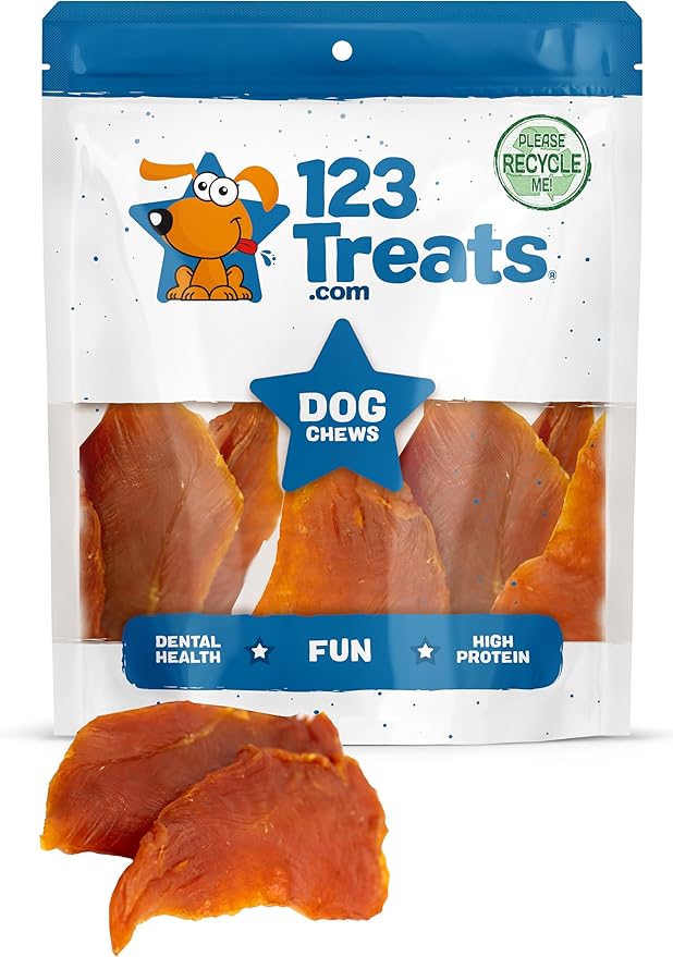 Chicken Jerky for Dogs โ (1 Pound) 100% Natural Chicken Treats, High-Protein, Easily Digestible, Long-Lasting Dog Treats | Great for Training Sessions