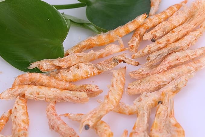Premium Freeze-Dried Krill & Shrimp Mix - Ideal for Arowana, Koi, Tropical Cichlids, and Turtles - High-Protein Floating Aquarium Food (2000ml)