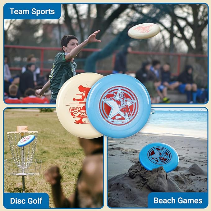 Wham-O Frisbee All Sport Flying Disc 140g, 9.85 Inch, Durable Sports Disc with Non-Slip Grip for Outdoor Games,Team Sports and Family Fun