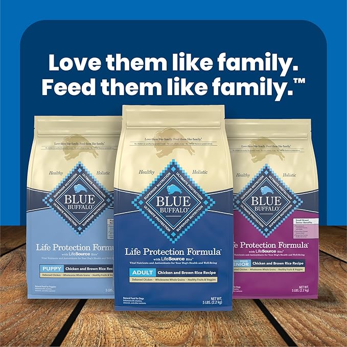 Blue Buffalo Life Protection Formula Adult Dry Dog Food, Helps Build and Maintain Strong Muscles, Made with Natural Ingredients, Salmon & Brown Rice Recipe, 15-lb. Bag