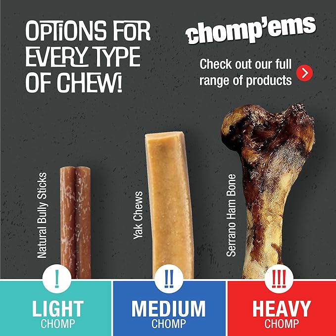 Chomp'ems Purehide Sticks Healthy Natural Rawhide Dog Chew, 12 oz