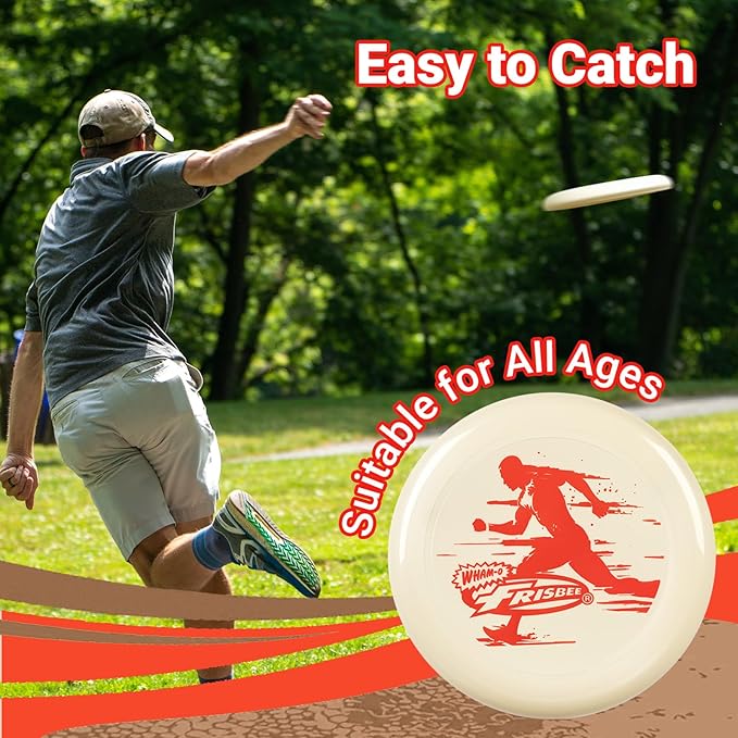 Wham-O Frisbee All Sport Flying Disc 140g, 9.85 Inch, Durable Sports Disc with Non-Slip Grip for Outdoor Games,Team Sports and Family Fun