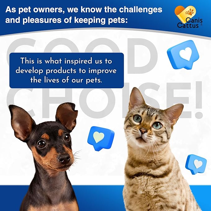Canis&Cattus Kennel Cough Treatment for Dogs – Natural Cough Medicine for Dogs and Cats – Dry Cough Suppressant Helps to Soothe Throat – 2 oz