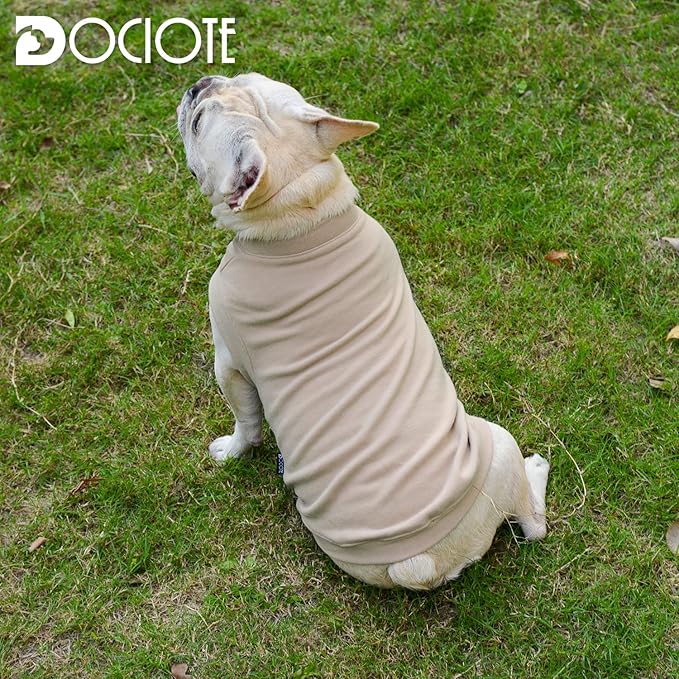 Soft Fleece Dog & Cat Sweatshirt - Warm Pullover for Small to Medium Pets - Stretchy Hoodie, Easy On & Comfortable Winter Clothes